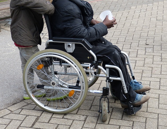 Exemple de fauteuil roulant manuel