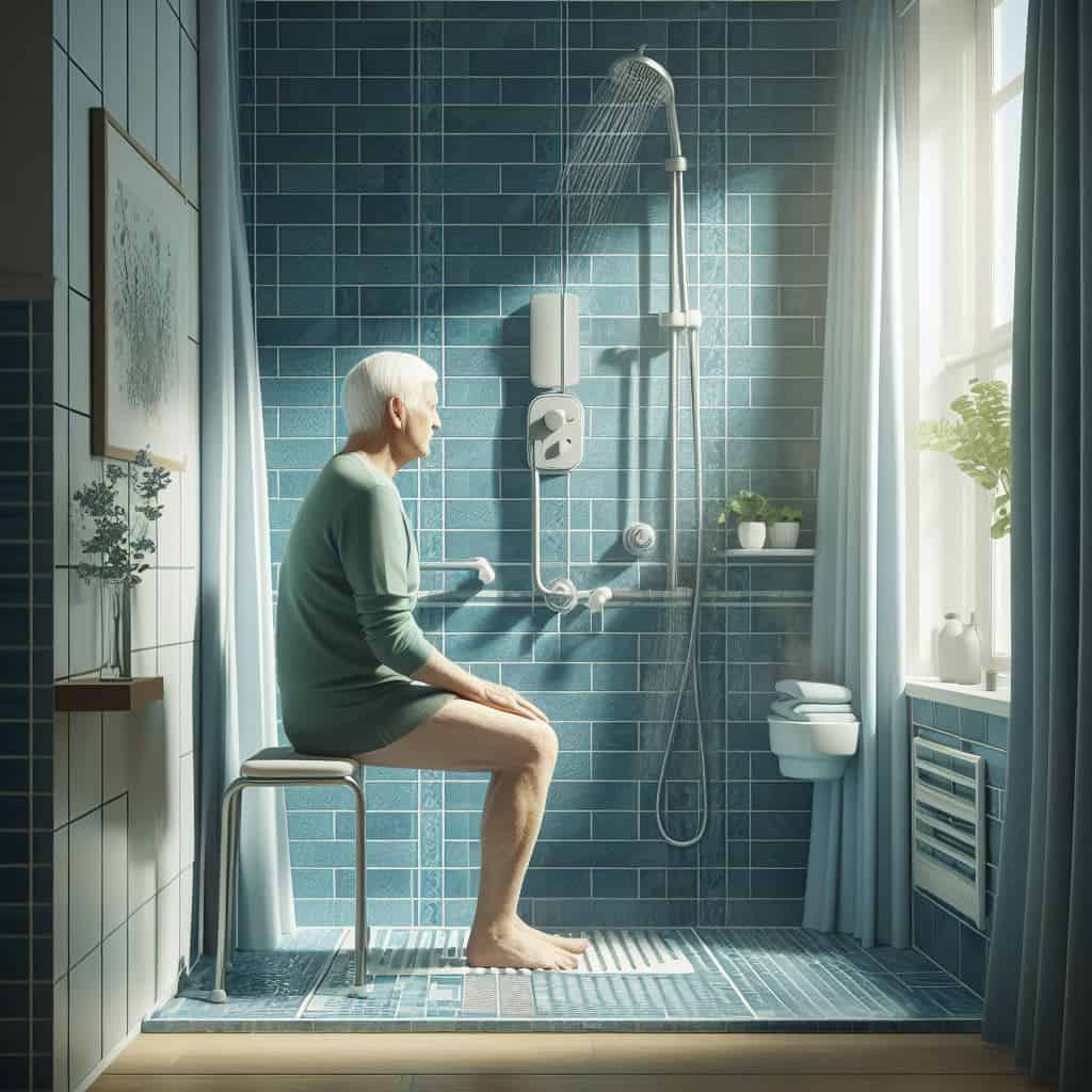 Fonction d'une douche senior sécurisée